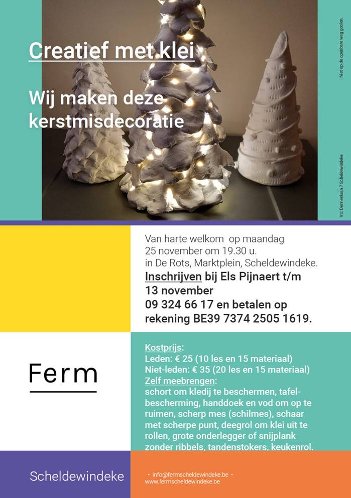 creatief met klei kerstdeco