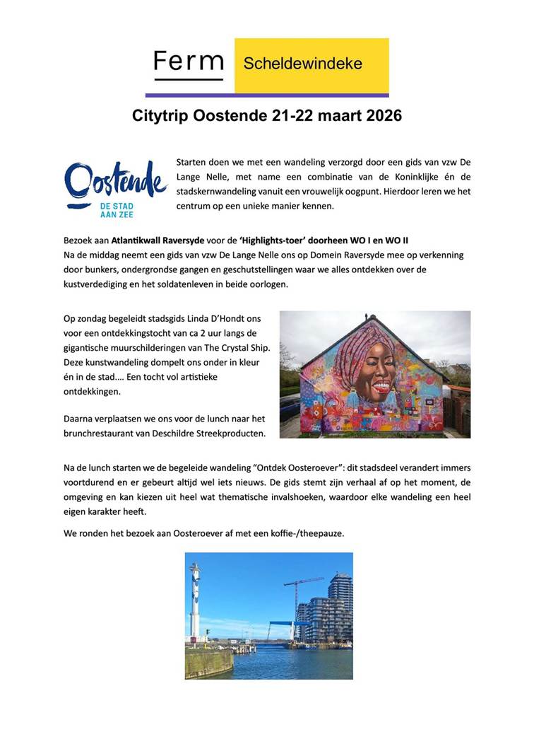 citytrip Oostende citytrip Oostende